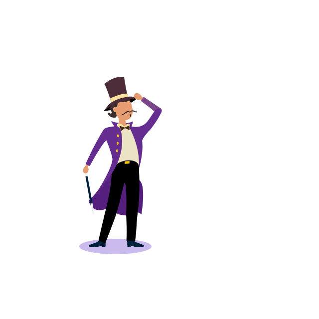 magician waving a wand